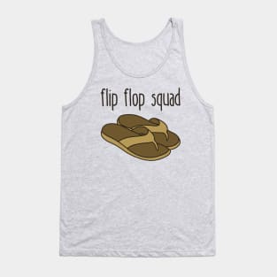 Flip Flop Squad, Funny Summer Vacation Flip Flops Tank Top